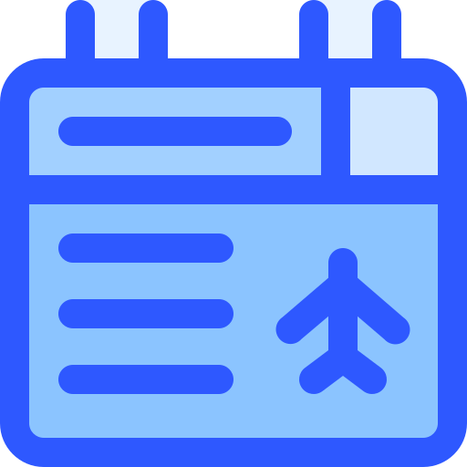 informacion de vuelo Generic Blue icono