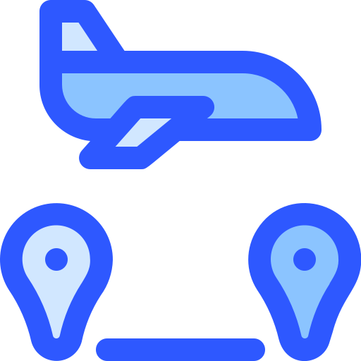 flugzeug Generic Blue icon