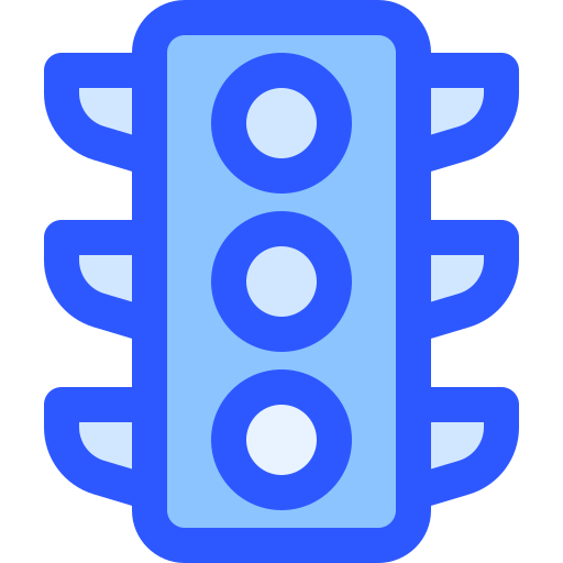 verkeerslichten Generic Blue icoon