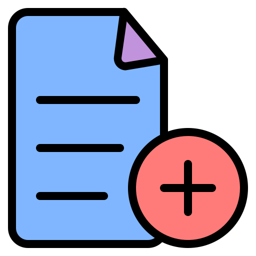 파일 추가 Generic Outline Color icon