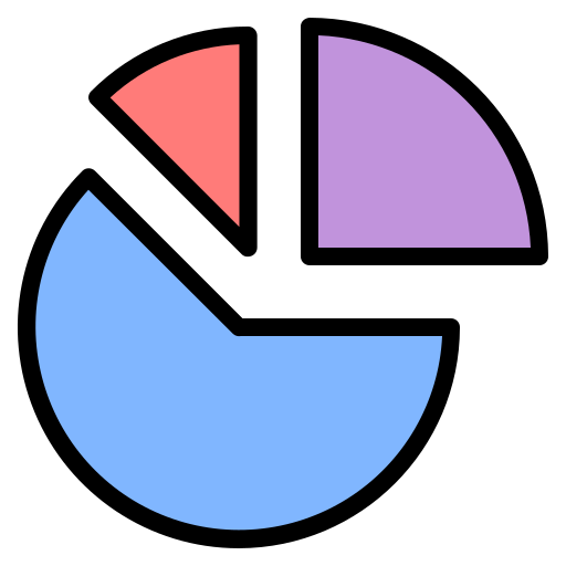 파이 차트 Generic Outline Color icon