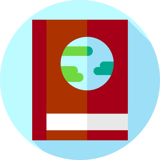 도서 Flat Circular Flat icon