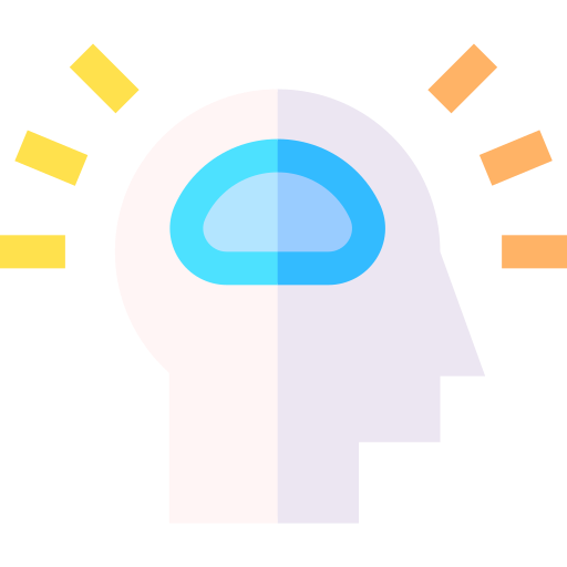 Brain Basic Straight Flat icon
