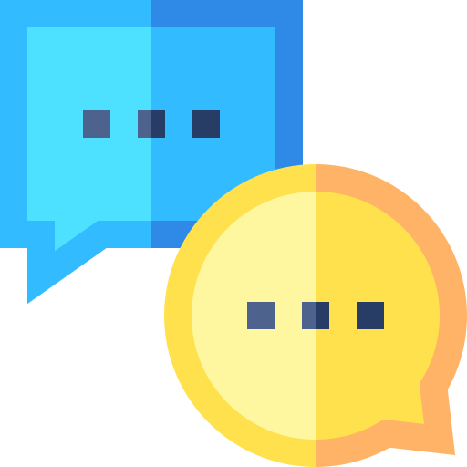 Dialogue Basic Straight Flat icon