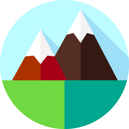 山 Flat Circular Flat icon