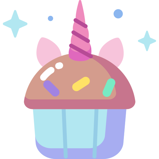 Cupcake Special Candy Flat icon