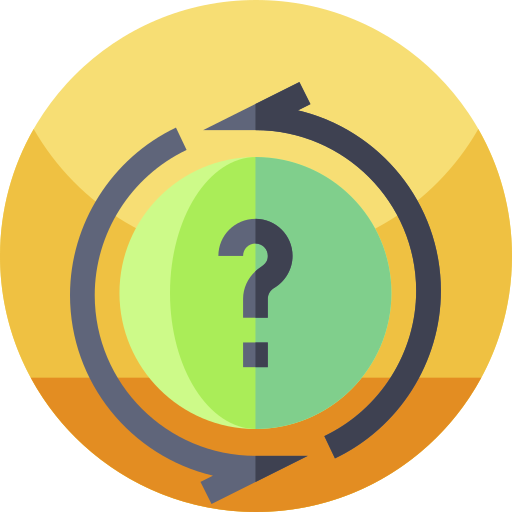 Question Geometric Flat Circular Flat icon