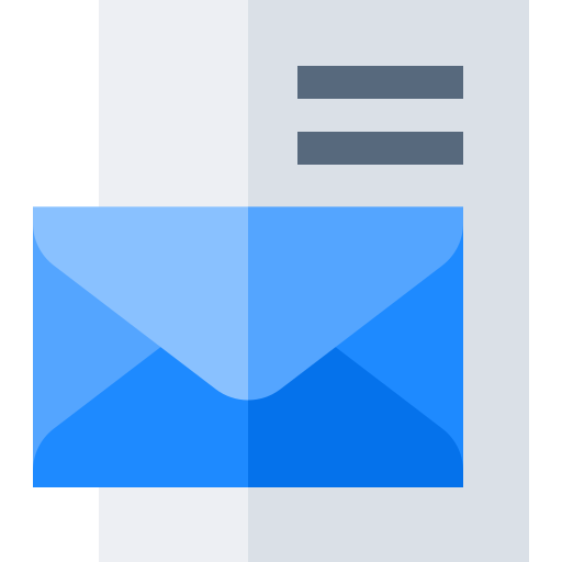 Cover letter Basic Straight Flat icon