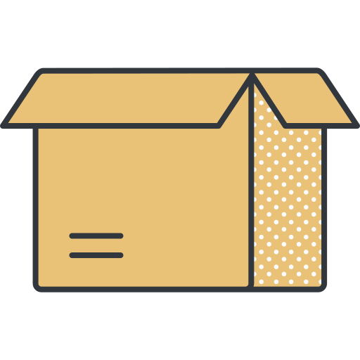 Коробка Detailed Offset Lineal color иконка