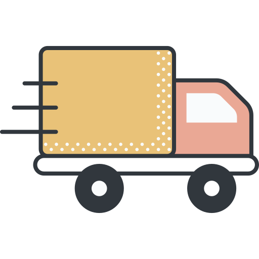 Delivery truck Detailed Offset Lineal color icon