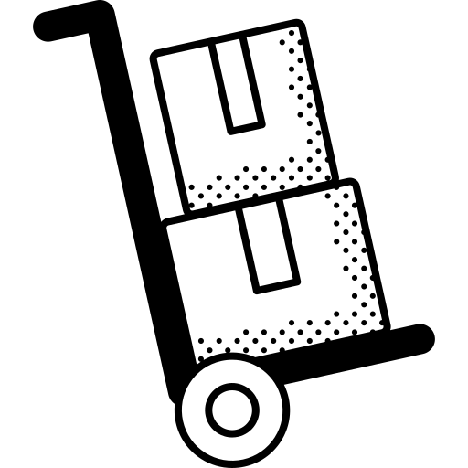 Delivery cart Detailed Offset Lineal icon