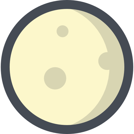księżyc Sergei Kokota Lineal Color ikona