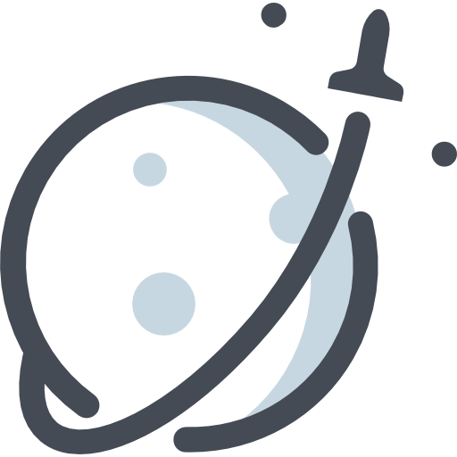 księżyc Sergei Kokota Lineal Color ikona