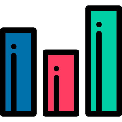 Graphs Detailed Rounded Lineal color icon