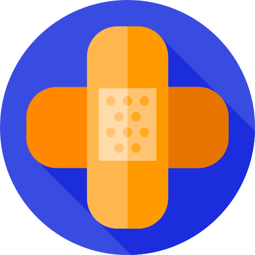 Band aid Flat Circular Flat icon