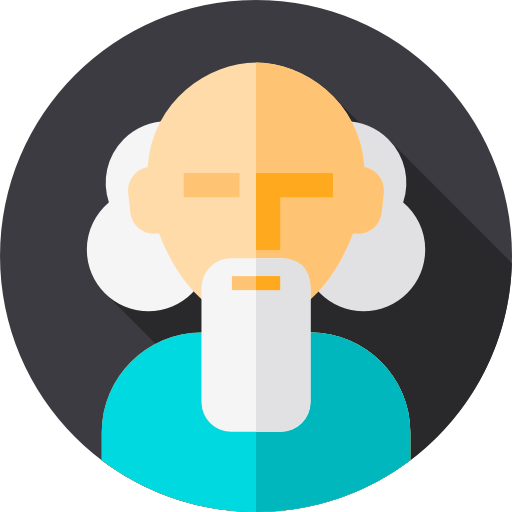 Wise man Flat Circular Flat icon