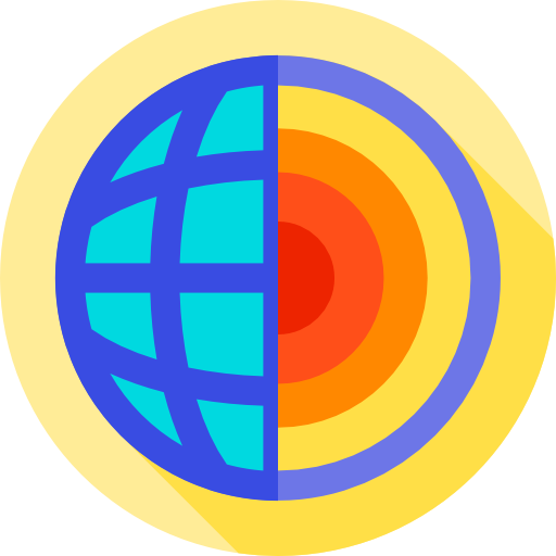 지질학 Flat Circular Flat icon