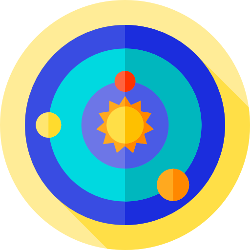 astronomie Flat Circular Flat icoon