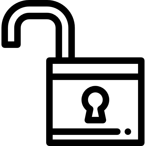 sistema de seguridad Detailed Rounded Lineal icono