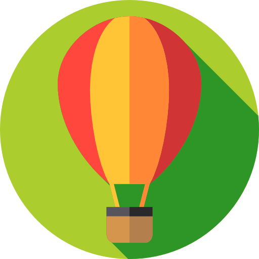 熱気球 Flat Circular Flat icon