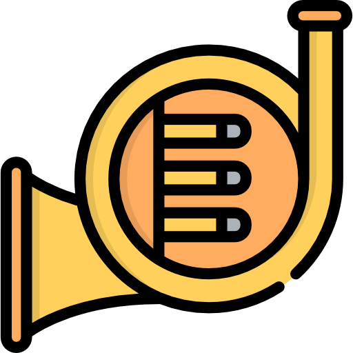 French horn Special Lineal color icon