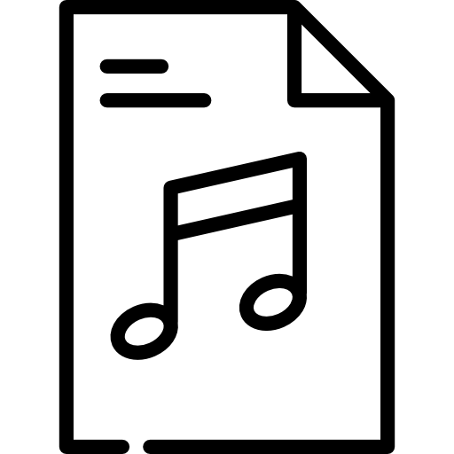 Music file Special Lineal icon