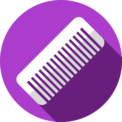 Comb Flat Circular Flat icon