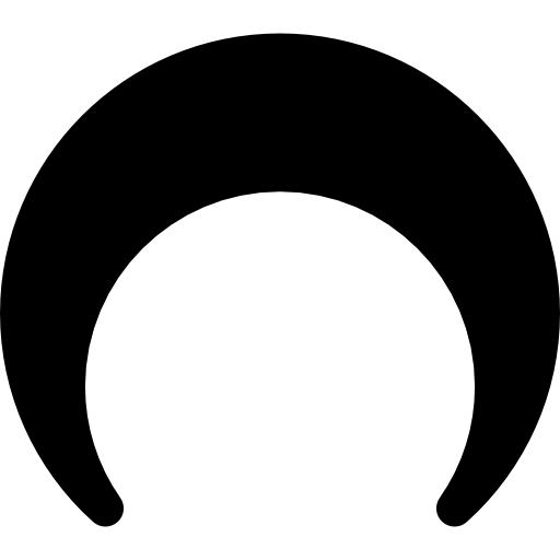 Hair style Basic Rounded Filled icon