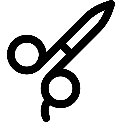 Scissors Basic Rounded Lineal icon
