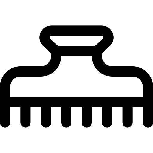 Hair clamp Basic Rounded Lineal icon