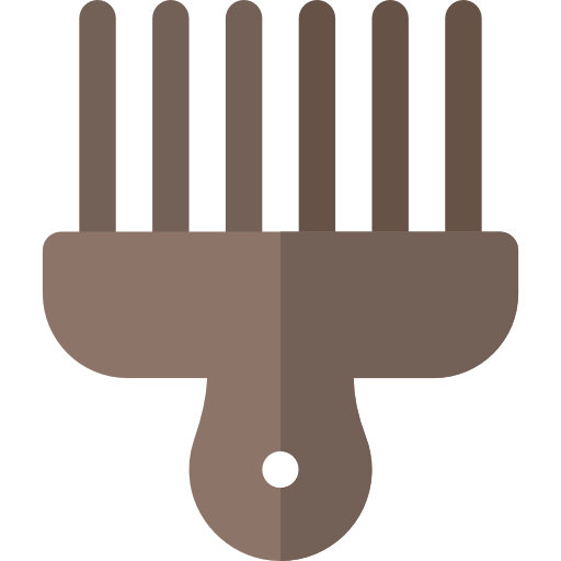 Afro pick Basic Rounded Flat icon