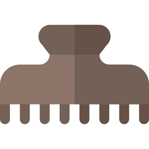 Hair clamp Basic Rounded Flat icon