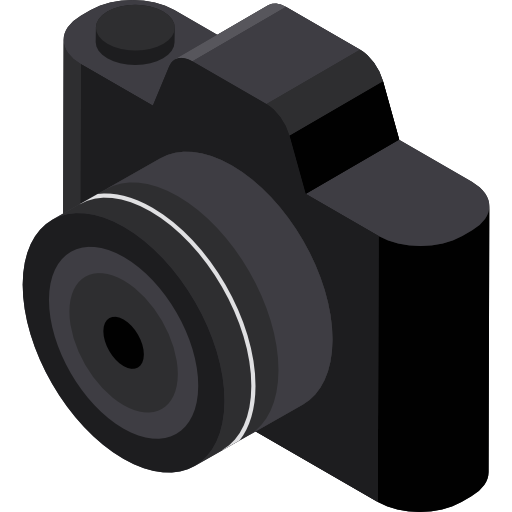 camera Isometric Flat icoon