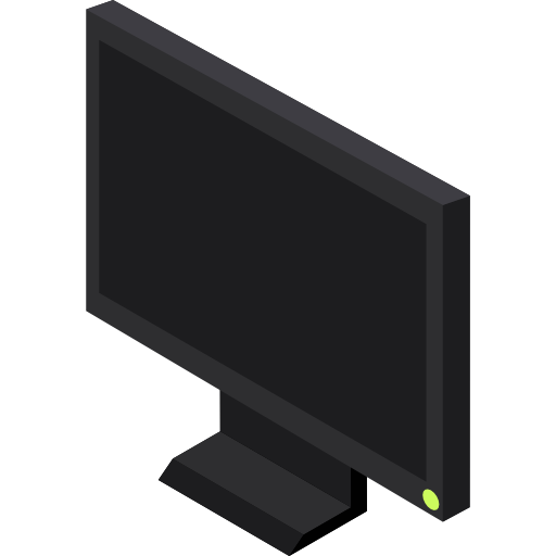 monitor Isometric Flat ikona