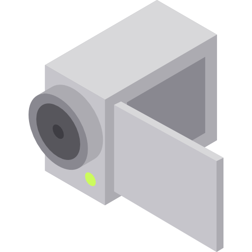 telecamera Isometric Flat icona