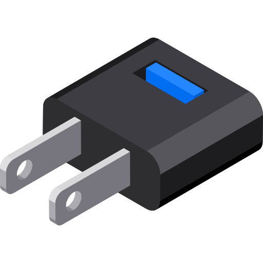 caricabatterie Isometric Flat icona