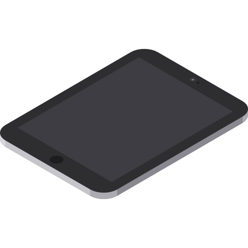 tablet Isometric Flat icoon