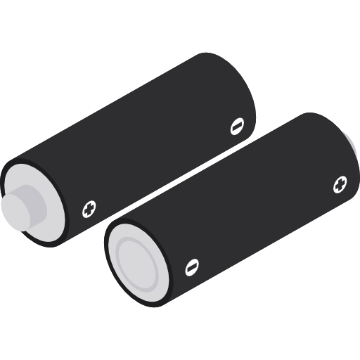 Batteries Isometric Flat icon