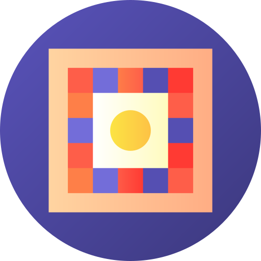 Tabletop Flat Circular Gradient icon