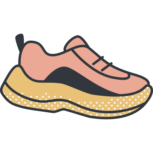Sneakers Detailed Offset Lineal color icon