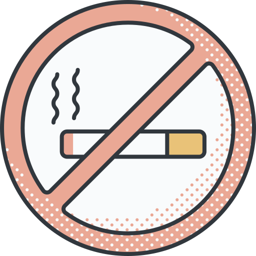 proibido fumar Detailed Offset Lineal color Ícone
