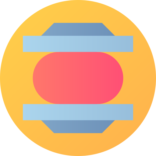 fuerza Flat Circular Gradient icono