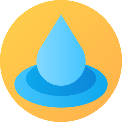 líquido Flat Circular Gradient icono