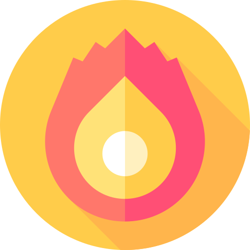 ciepło Flat Circular Flat ikona