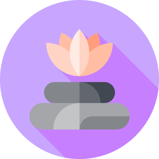 瞑想 Flat Circular Flat icon