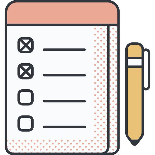 To do list Detailed Offset Lineal color icon