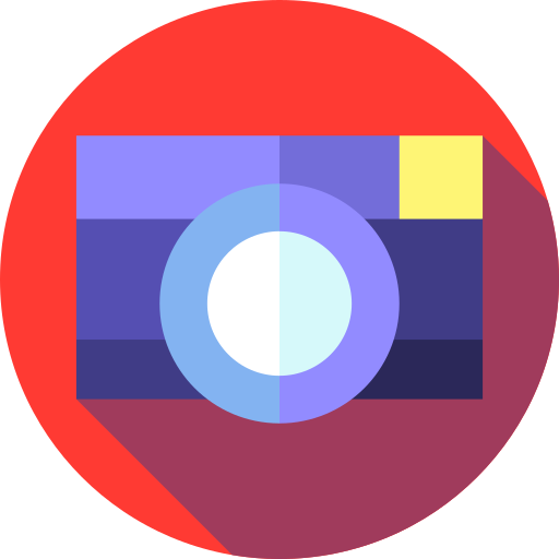 telecamera Flat Circular Flat icona