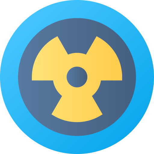 放射線 Flat Circular Gradient icon