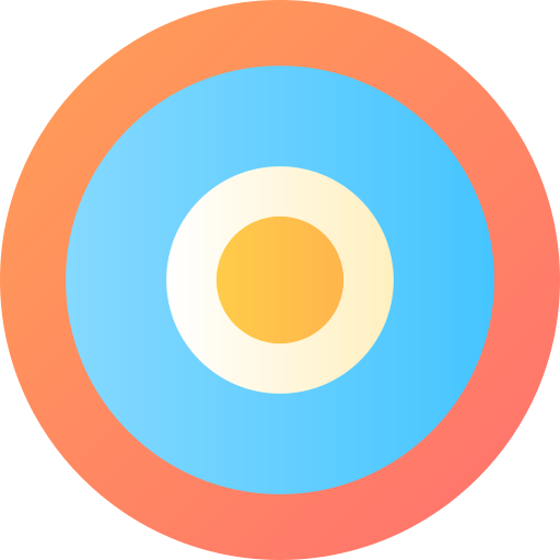 quantum Flat Circular Gradient icon
