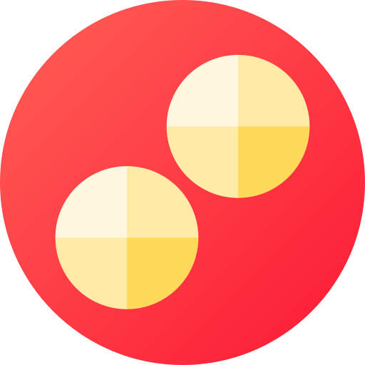 丸薬 Flat Circular Gradient icon